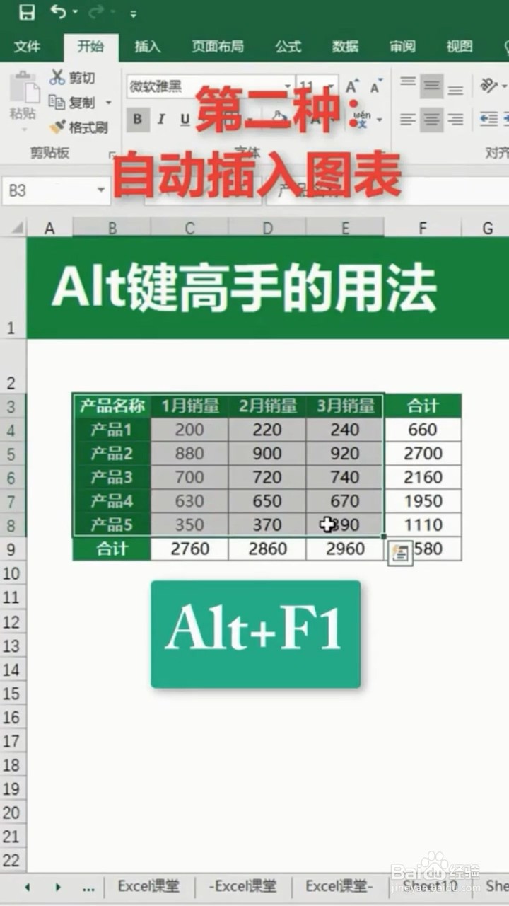 Excel中Alt键的使用小妙招