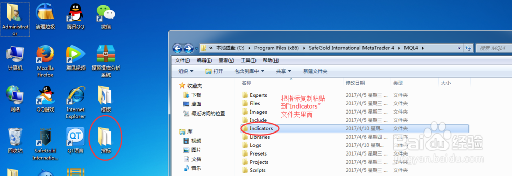 MT4怎么添加指标
