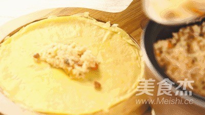 千层蛋包饭的做法