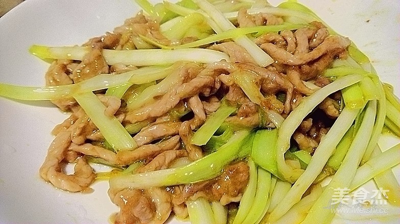 韭黄肉丝的做法