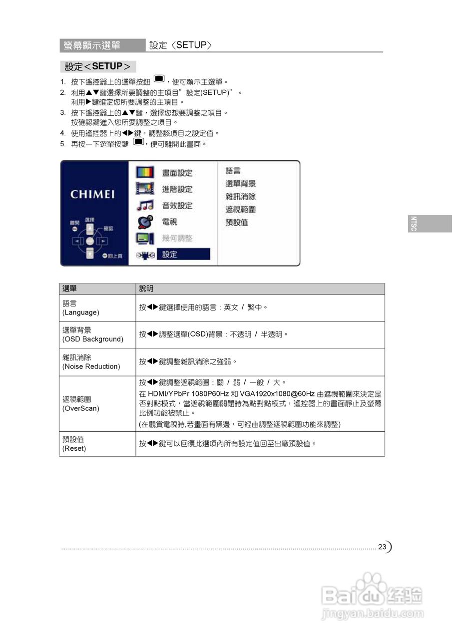 奇美多媒体液晶显示器TL-42V7000D型使用说明书:[3]