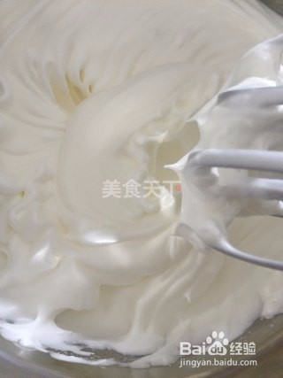 沙棘汁戚风蛋糕的做法