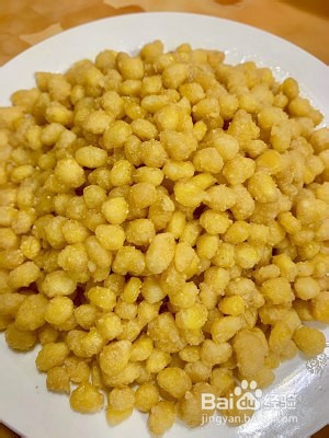 创意菜之金沙玉米的制作教程