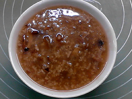 松茸菌菇粽子粥