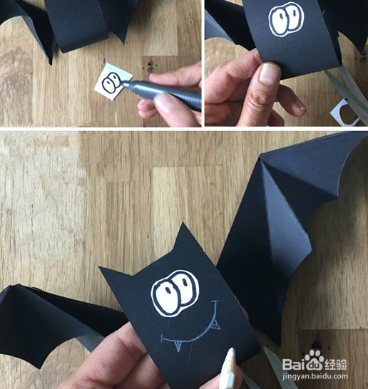 简单又可爱蝙蝠花环的手工制作教程