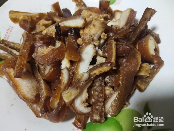 猪皮炒三丝的做法