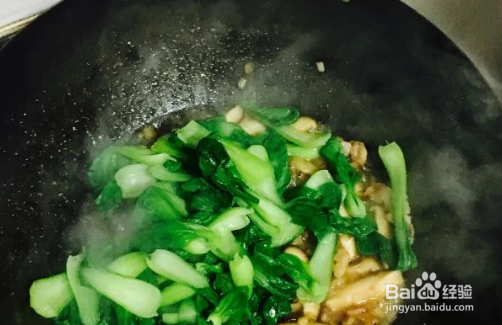 香菇青菜的做法