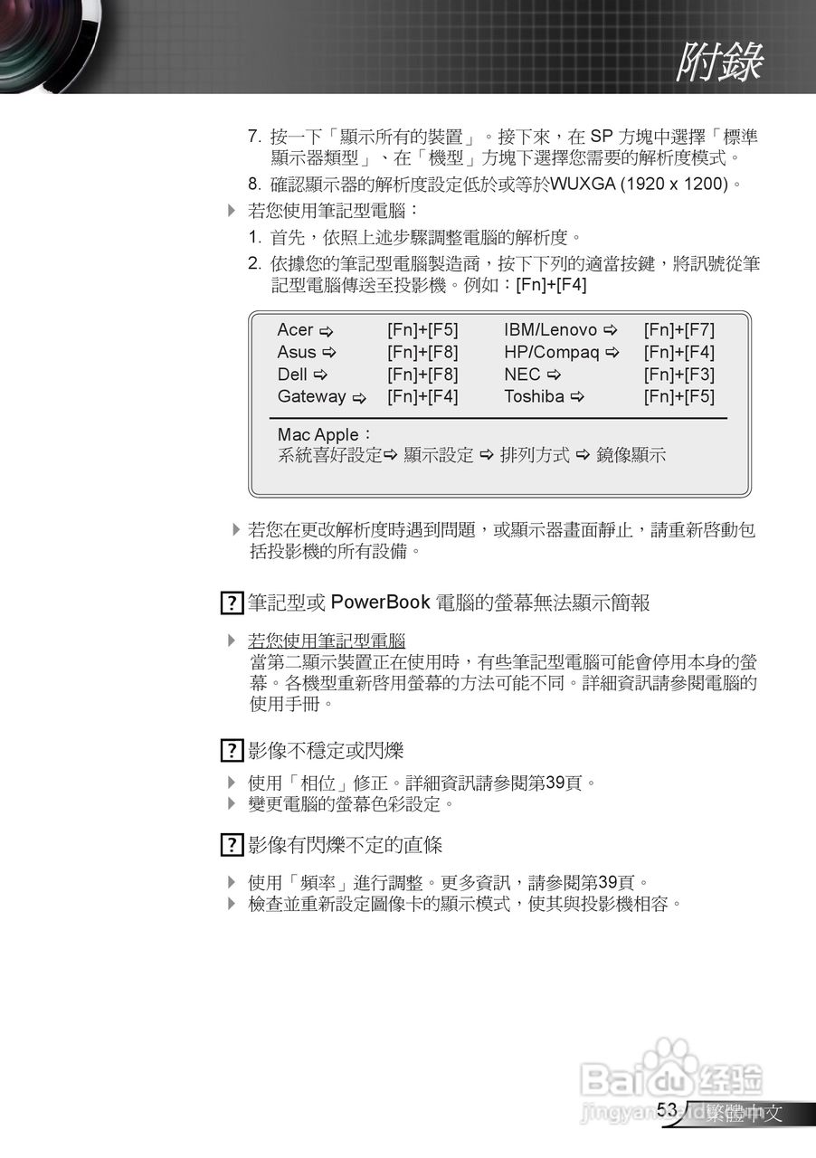 奥图码EH7500投影机使用说明书:[6]