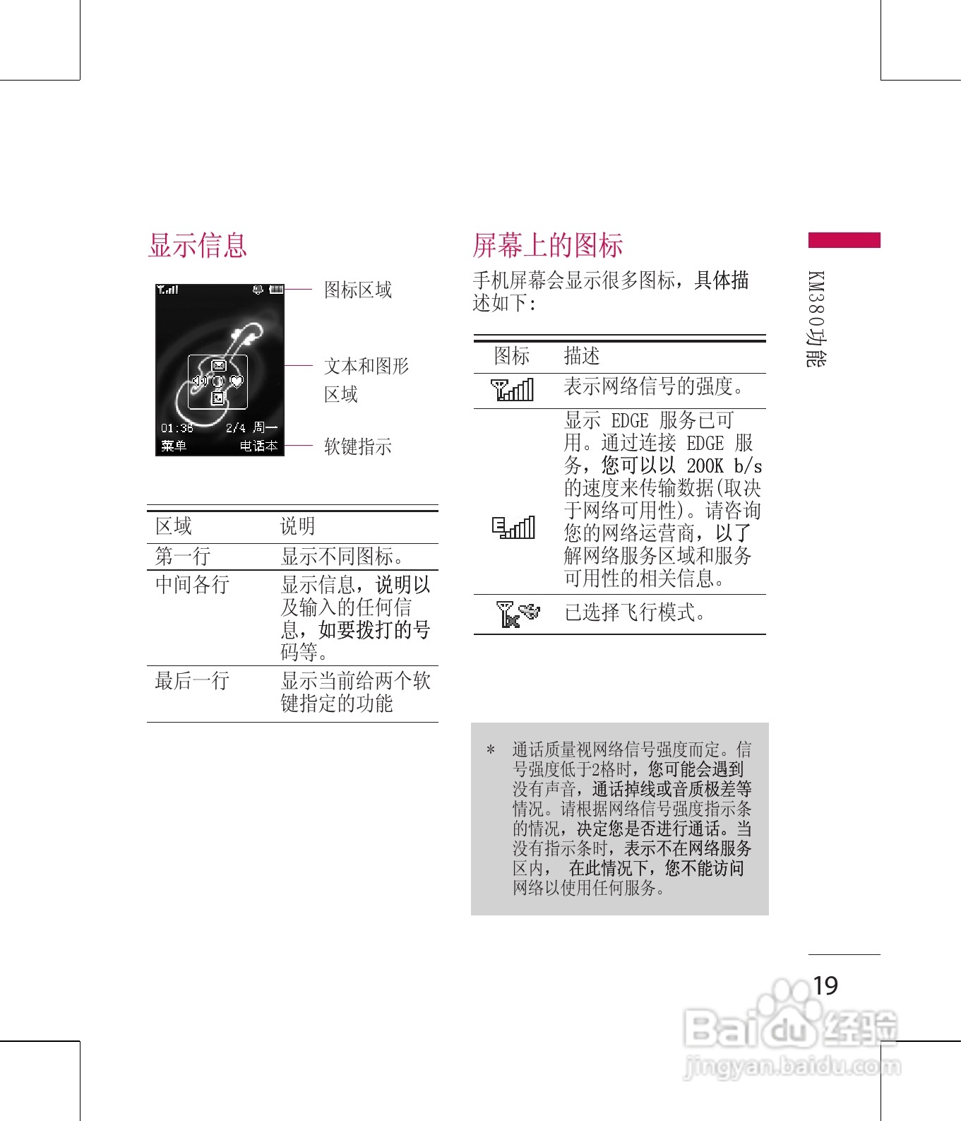 LG KM380手机使用说明书:[2]