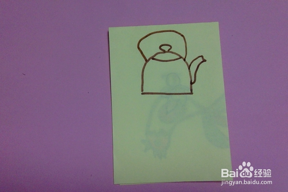 简笔画怎么画小水壶的画法幼儿兴趣培养学画水壶