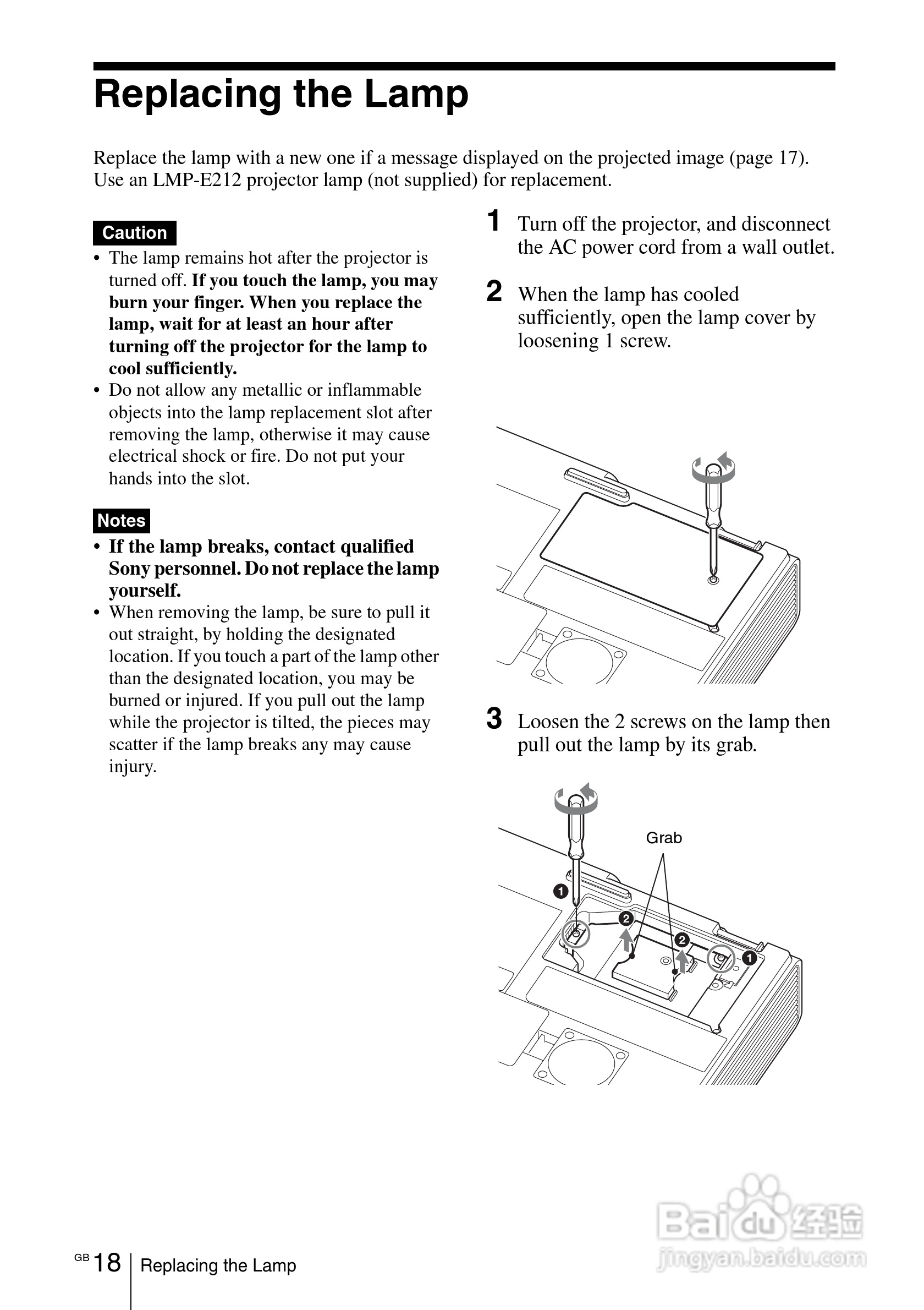 SONY VPL-EW275投影机说明书:[4]