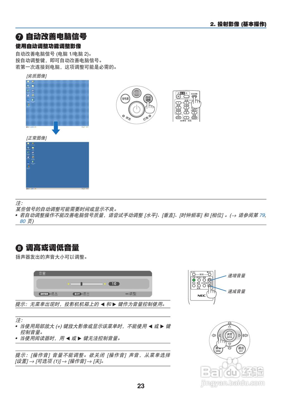 日电NP-M311W+投影机说明书:[4]