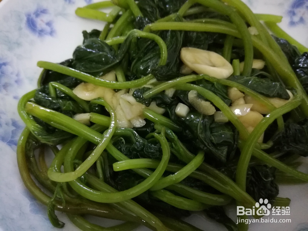 好吃健康的素炒红薯叶