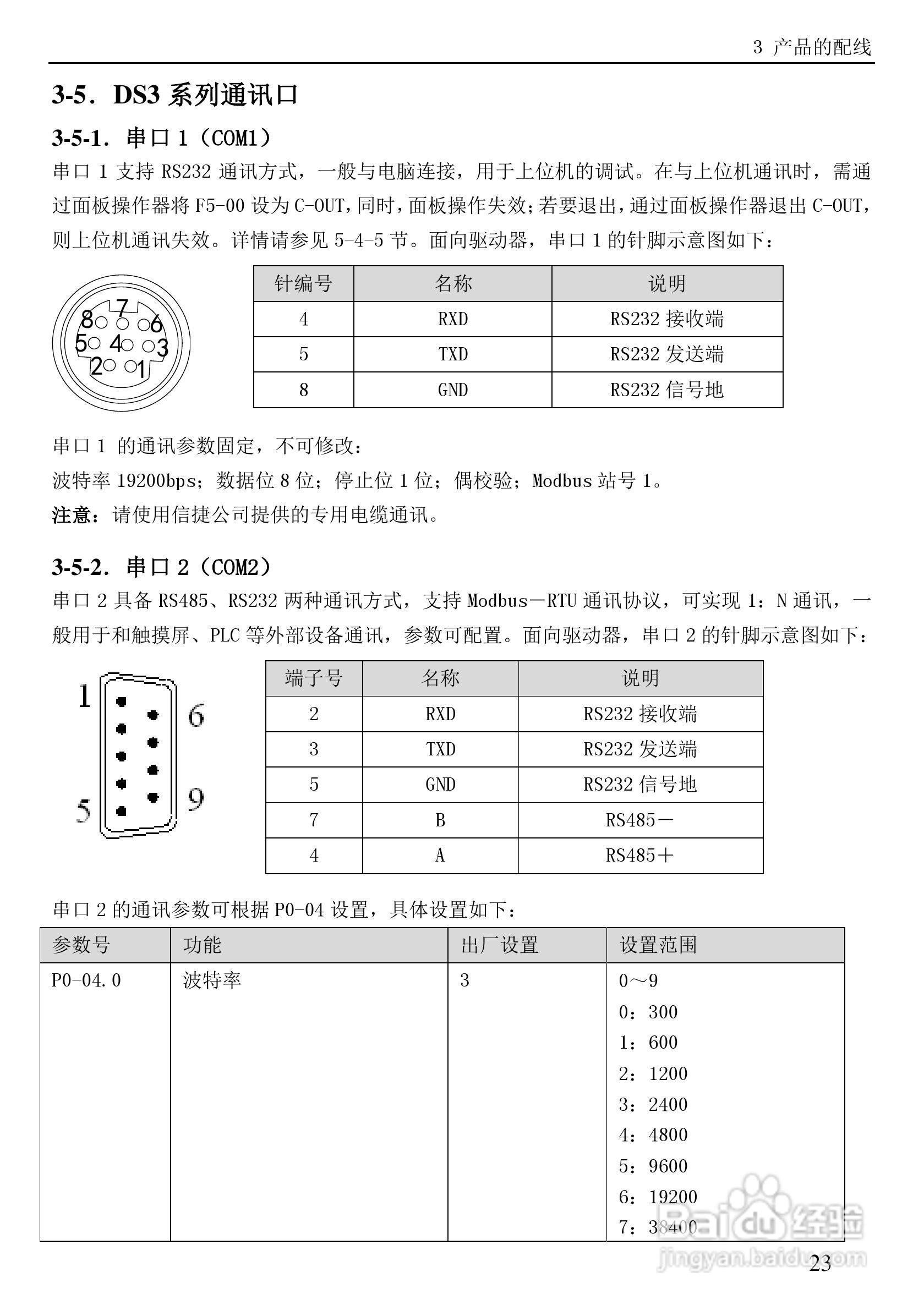 信捷电气DS3系列伺服驱动器用户手册:[4]