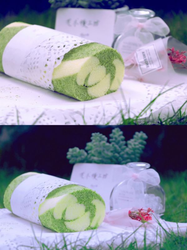 抹茶双色蛋糕卷