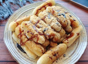 外脆里软红糖糍粑