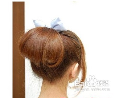 中长发怎么扎花苞头