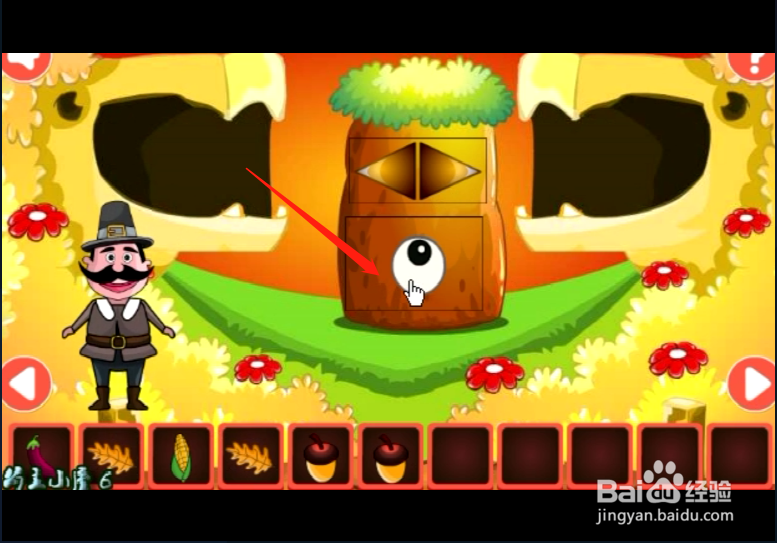 小游戏《胡子大叔林中逃脱》如何通关