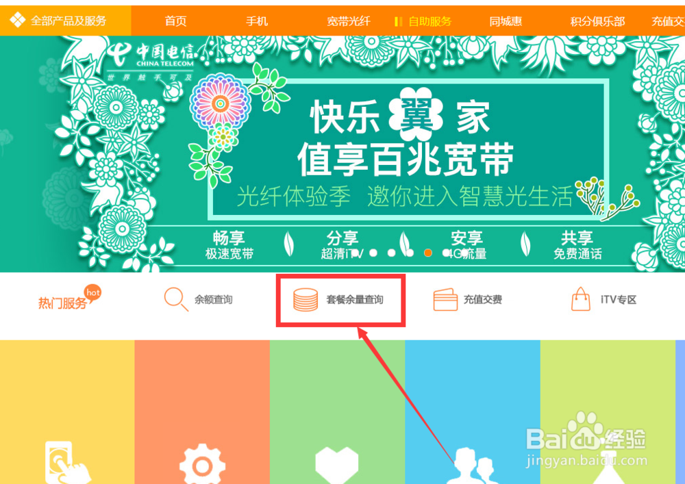 如何在电脑上查询手机话费套餐使用情况