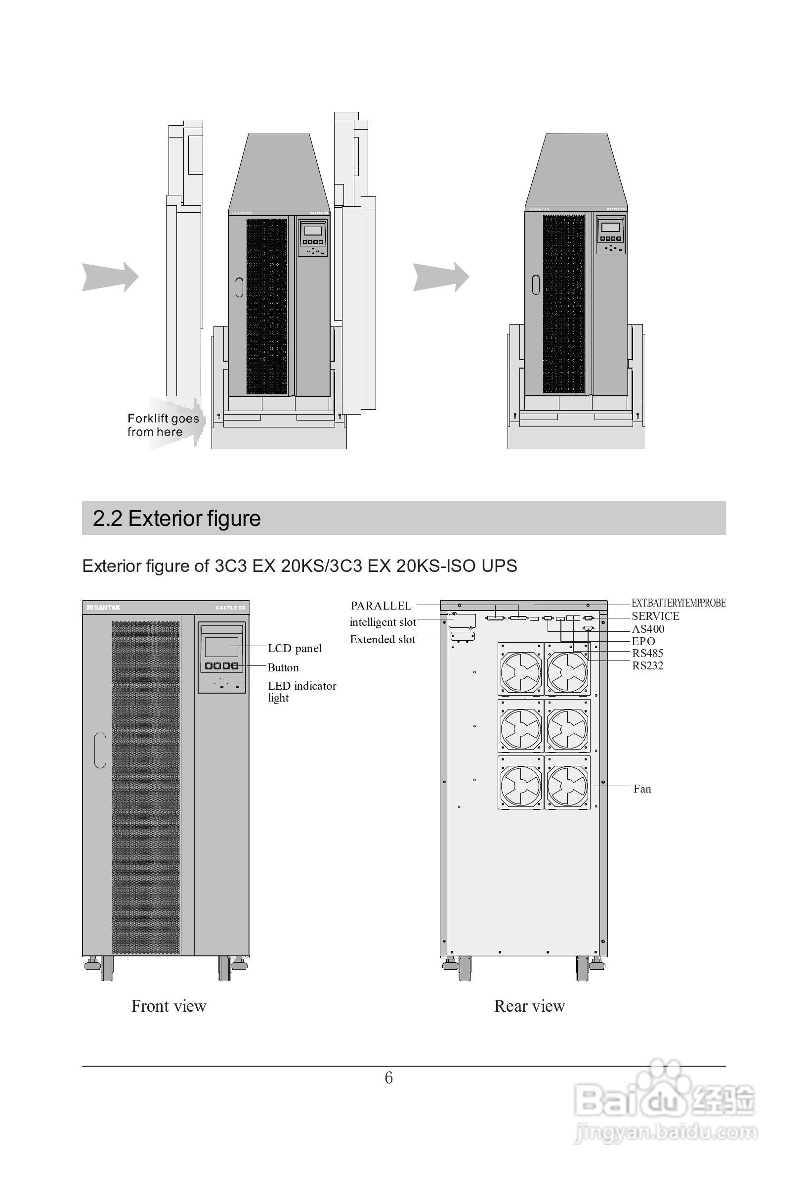 山特在线式大功率3C3 EX系列UPS 电源说明书:[5]