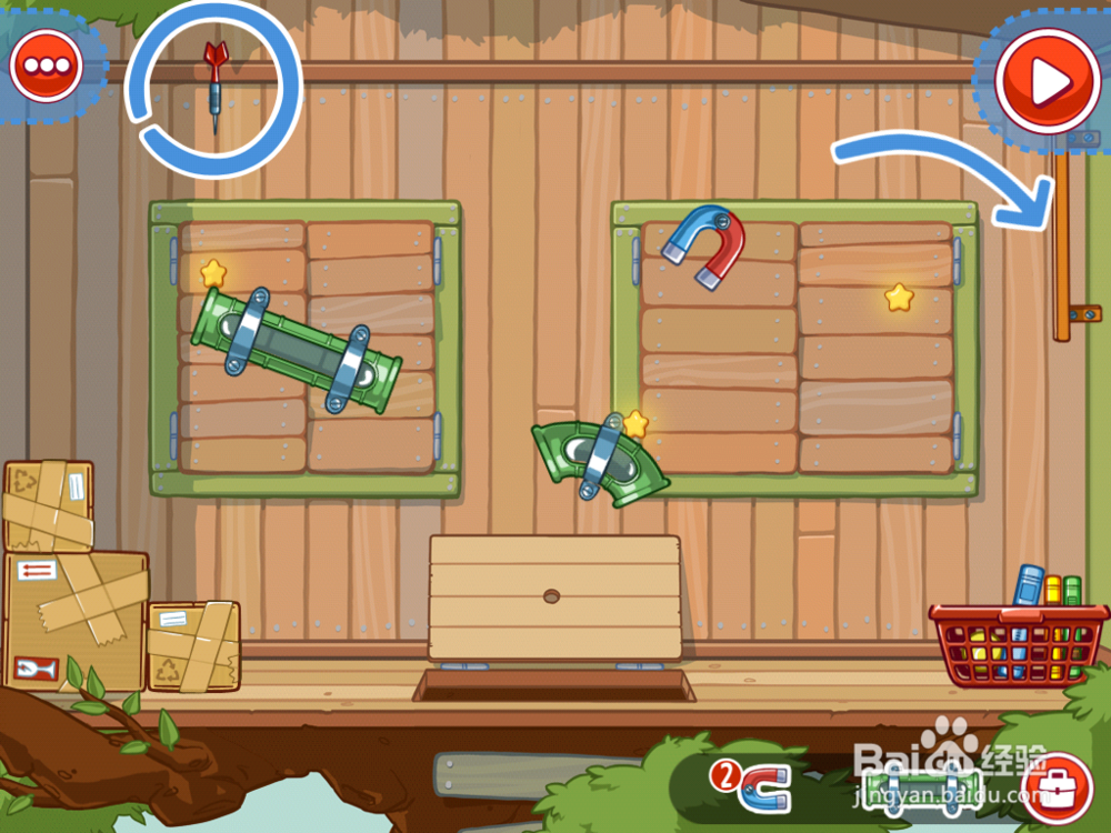 神奇的阿力攻略第四关12-22(最少道具三星过关)