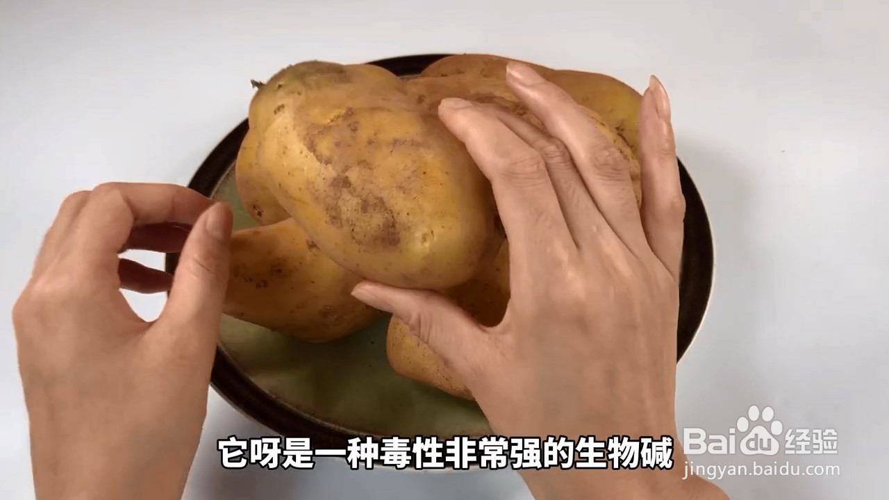 发芽土豆含有有毒的龙葵碱，即使切了也不能吃哦