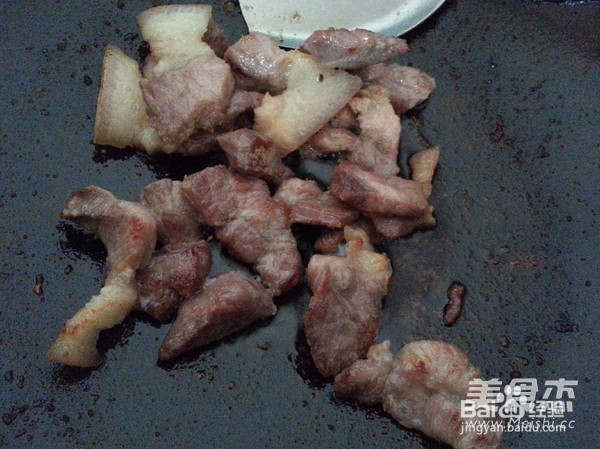 茭白笋煸肉的做法