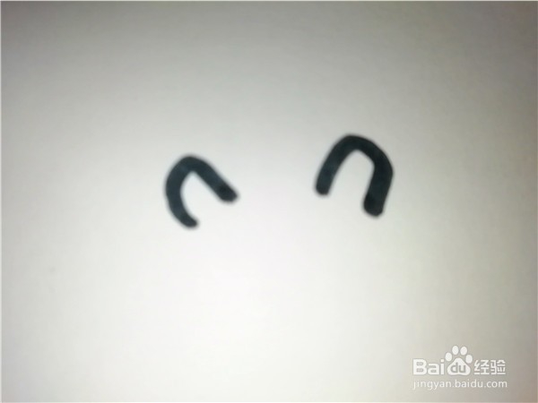 怎么样用简笔画画暖暖的小蓝熊