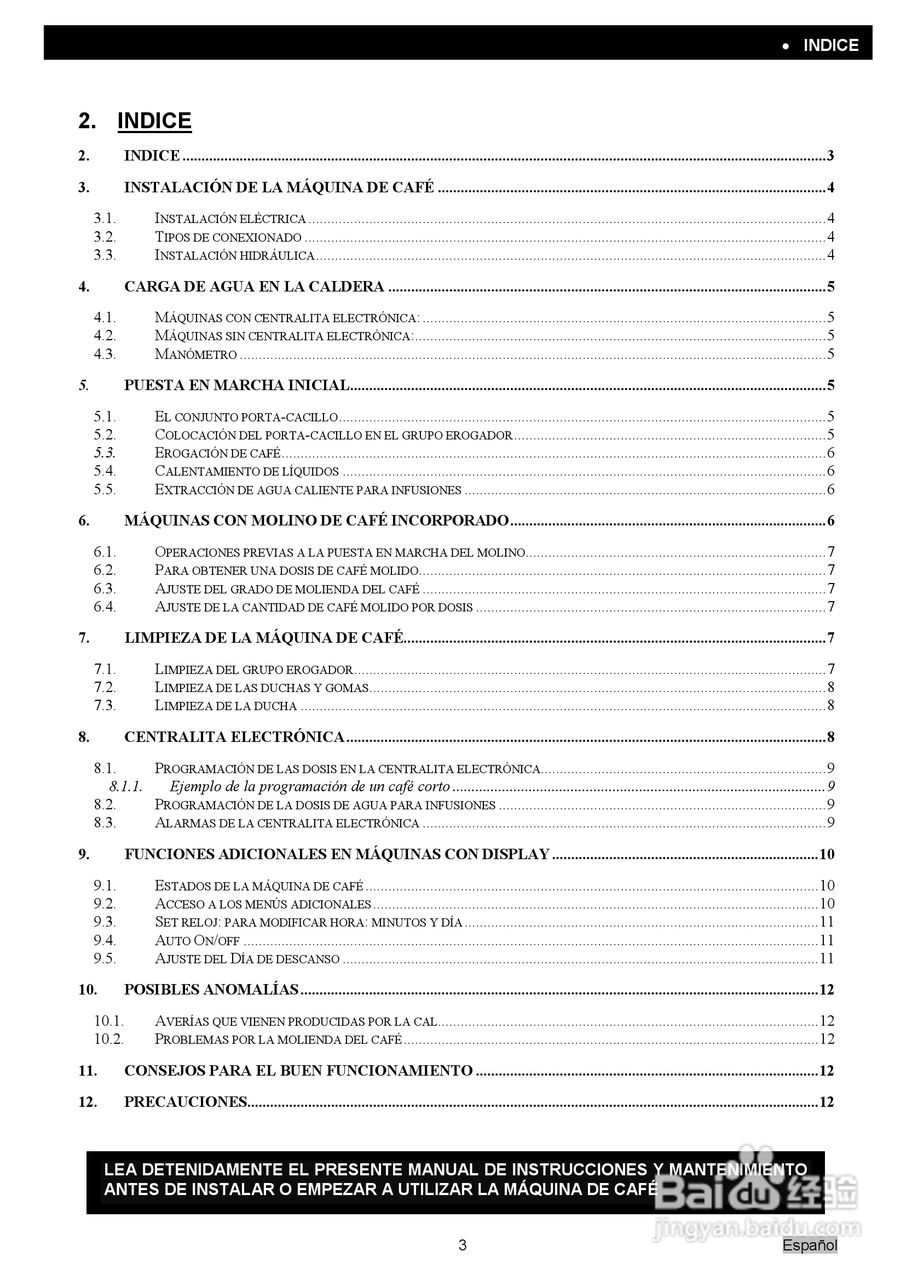 Elegance典雅系列咖啡机操作使用说明书:[1]