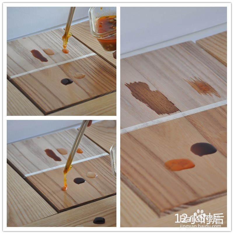 木蜡油实木家具防污能力测试（多图详解）
