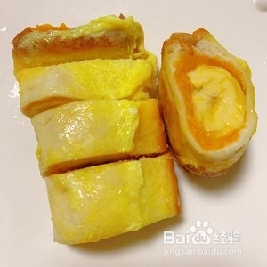 养生食补香蕉南瓜吐司卷的做法