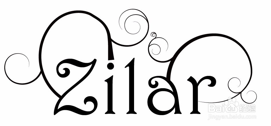 AI 案例绘制漂亮文字 效果图