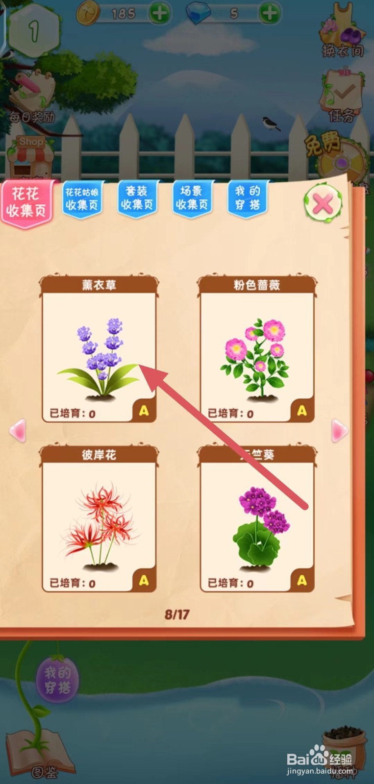花花姑娘之魔法花园怎么查看薰衣草的生长速度