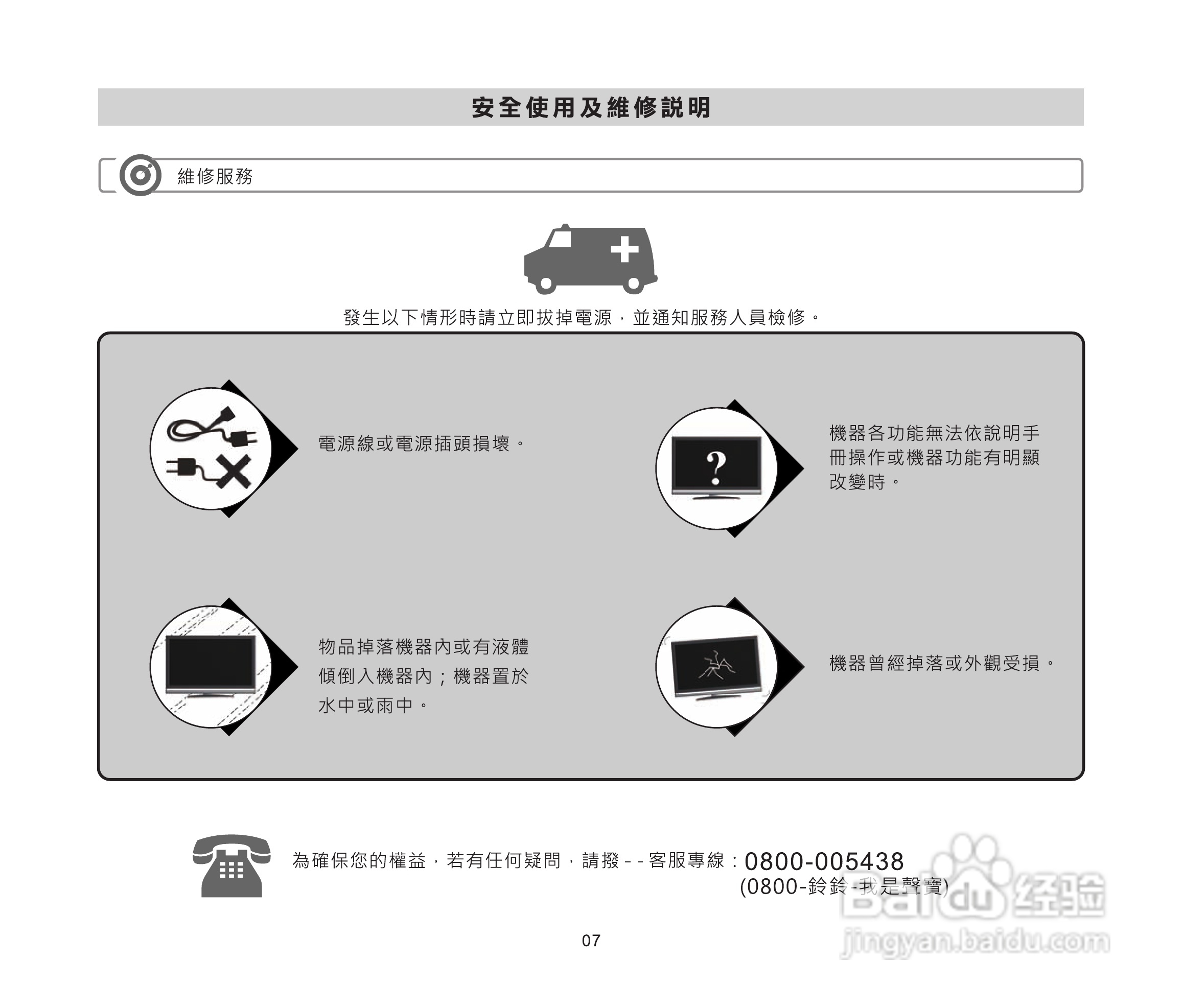 声宝LM-46P230/55P830多媒体液晶显示器使用说明书:[1]