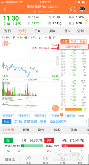 股掌柜Level-2行情产品使用说明