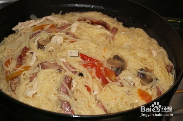面食料理之香肠鸡肉意大利细面