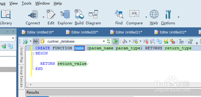 如何使用TOAD增加函数