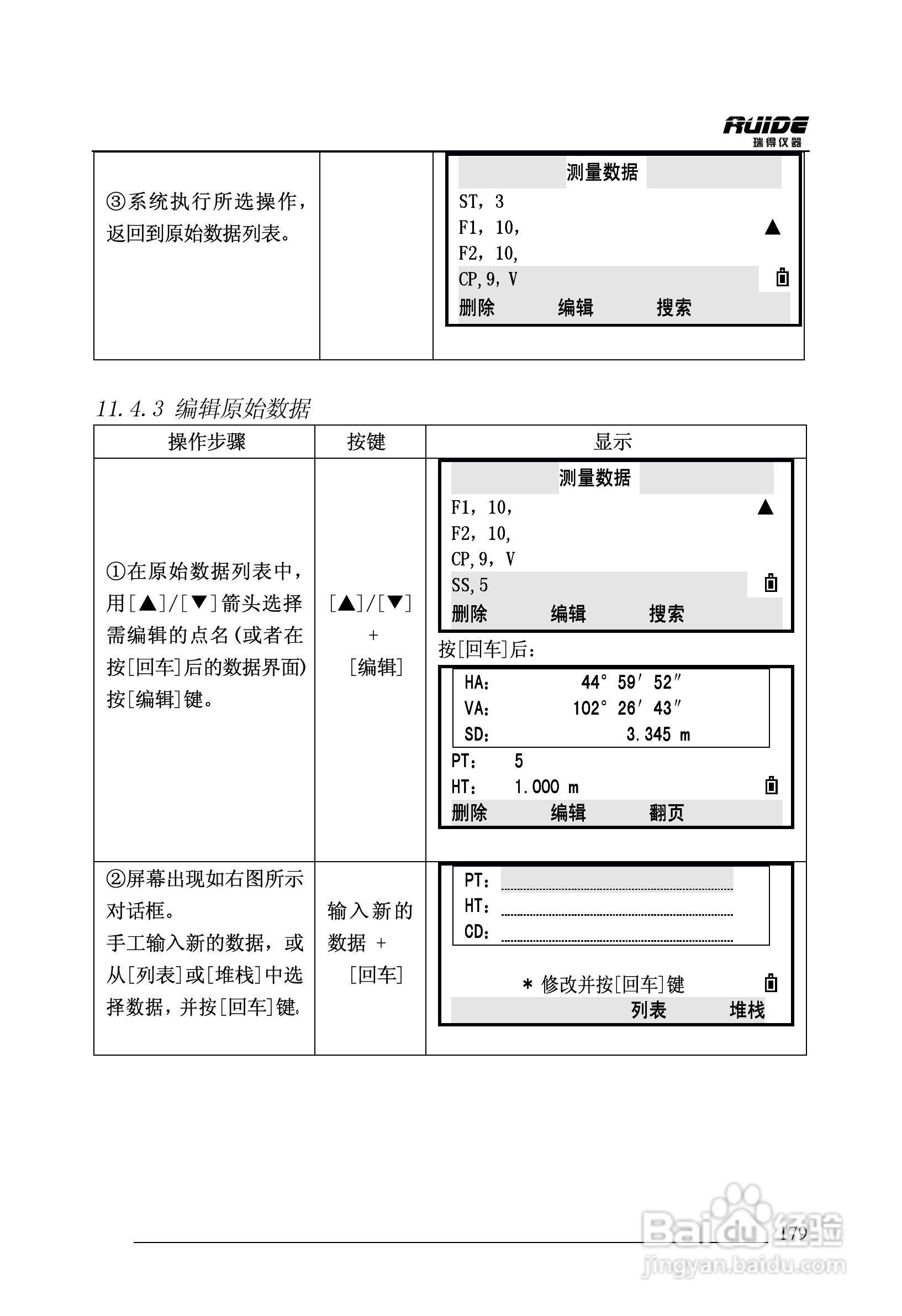 瑞得RTS-862/5R全站仪说明书:[18]