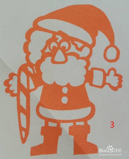 儿童剪纸——圣诞老人