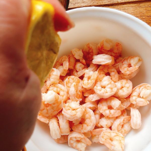 酸辣柠檬拌虾仁