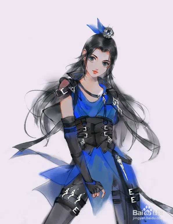 古风游戏原画人物怎么画