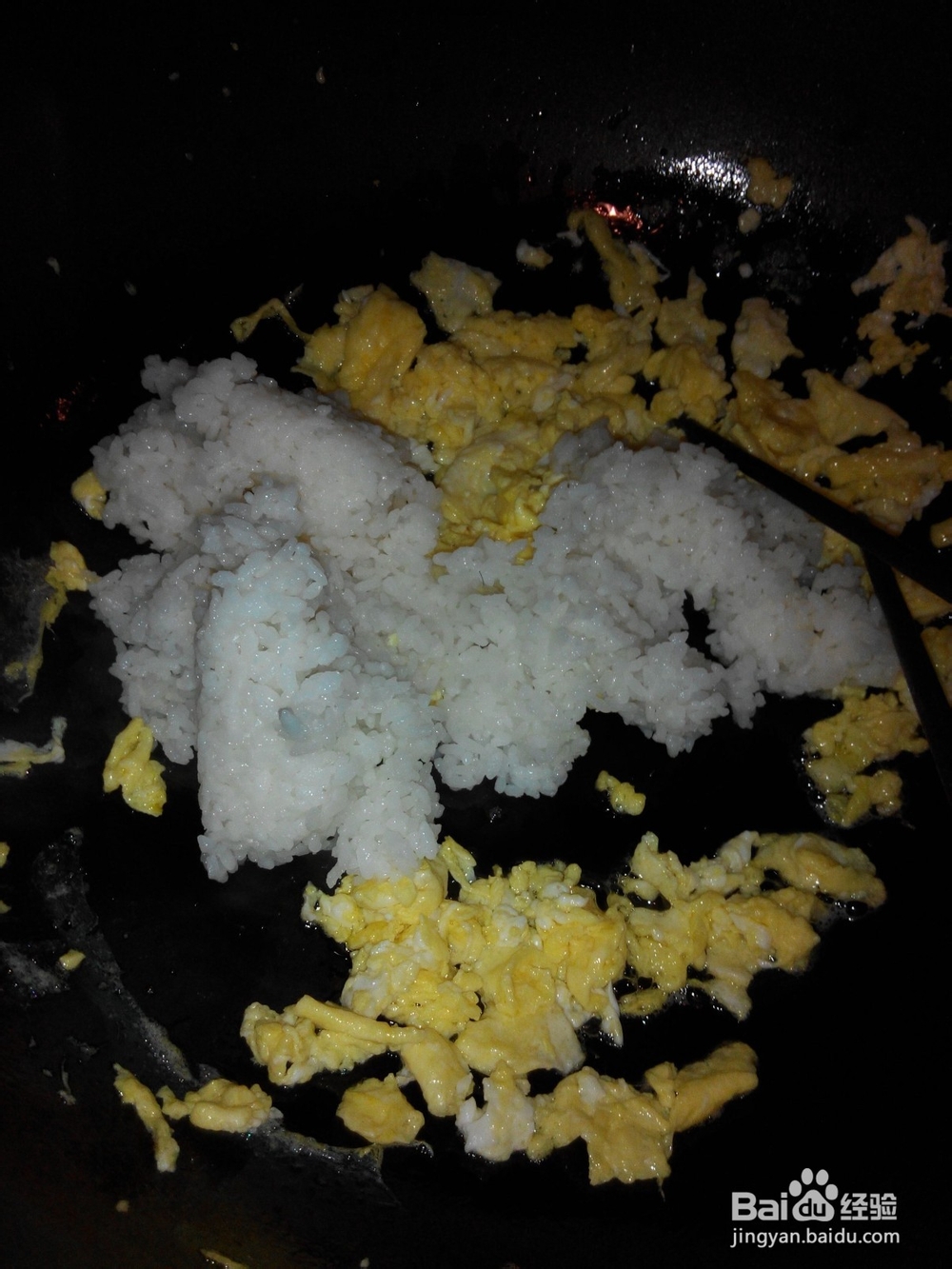 鸡蛋素炒米饭