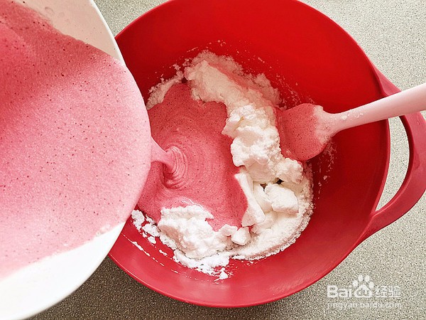 火龙果燕麦脆蛋糕