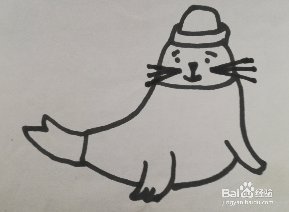 儿童简笔画 海豚的画法 海豚的简笔画