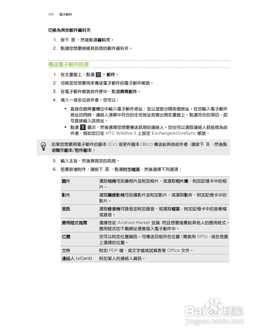 多普达 HTC Wildfire S A515c手机使用说明书:[11]