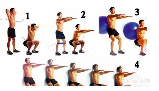 徒手深蹲的动作