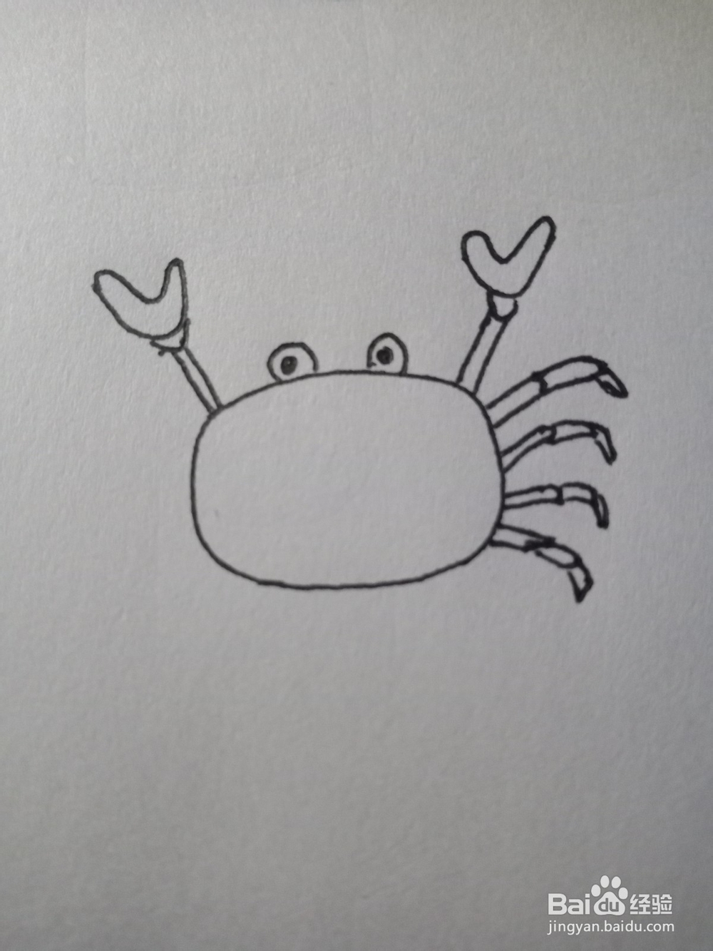 简笔画—简单画螃蟹