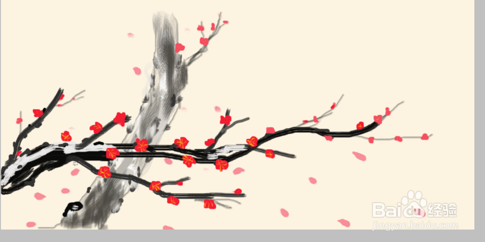 Photoshop鼠绘梅花