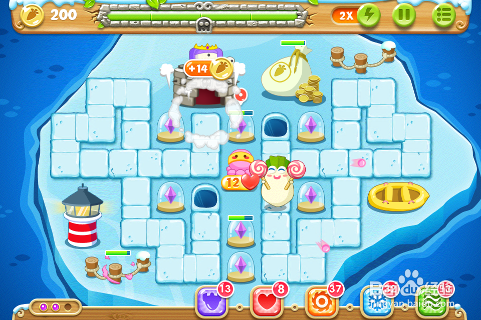 保卫萝卜2 极地133关攻略：[133]第一百三十三关