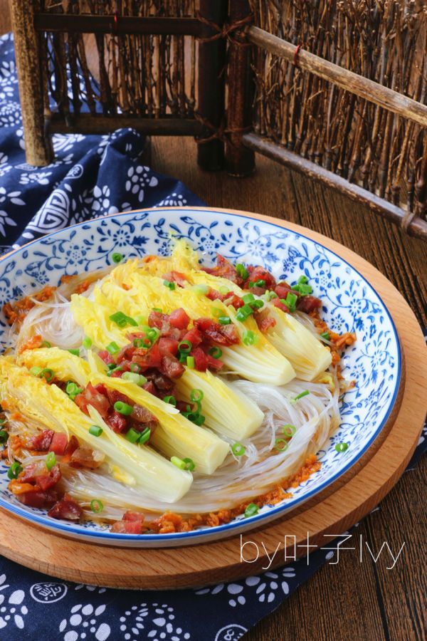 腊肠粉丝娃娃菜